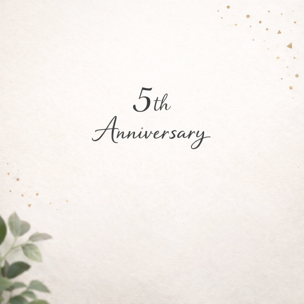 5周年ありがとうございます！